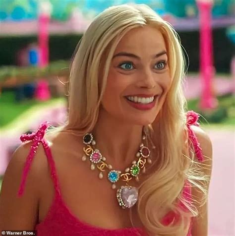 chanel barbie necklace|margot robbie Barbie necklace.